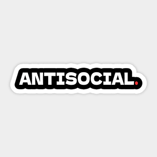 antisocial Sticker